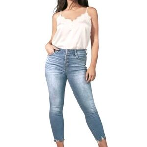 Abercrombie & Fitch Light Blue Ankle Jeans